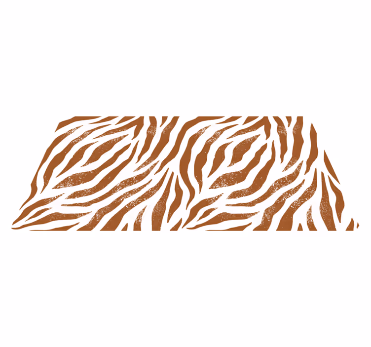 Tapis vinyle animal rayures zébrées rustiques - TenStickers