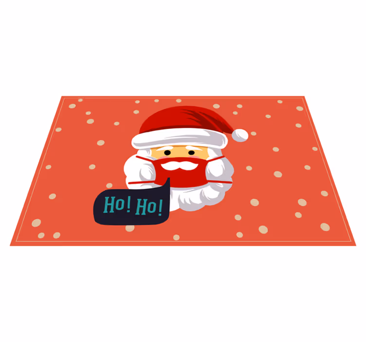 Tapis vinyle noël ambiance du père noël - TenStickers