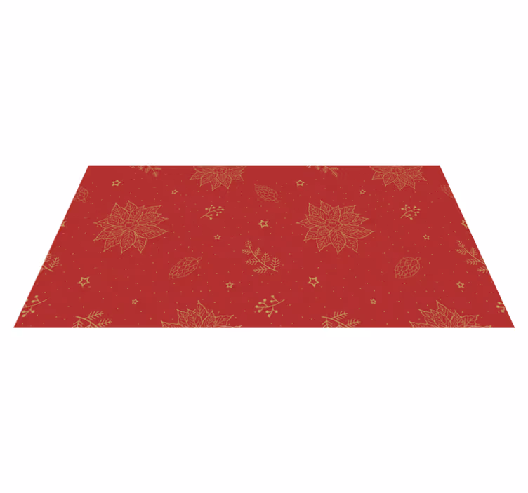 Tapis vinyle mandala motifs floraux festifs - TenStickers