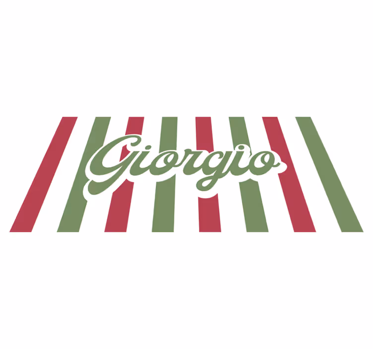 Tapis vinyle personnalisé drapeau italien - TenStickers