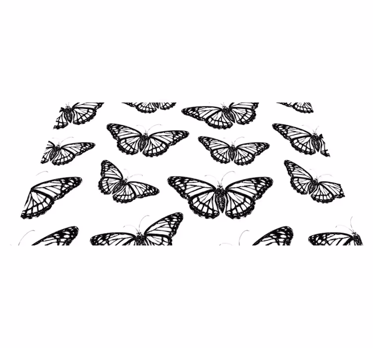 Tapis vinyle ado emblème du papillon - TenStickers