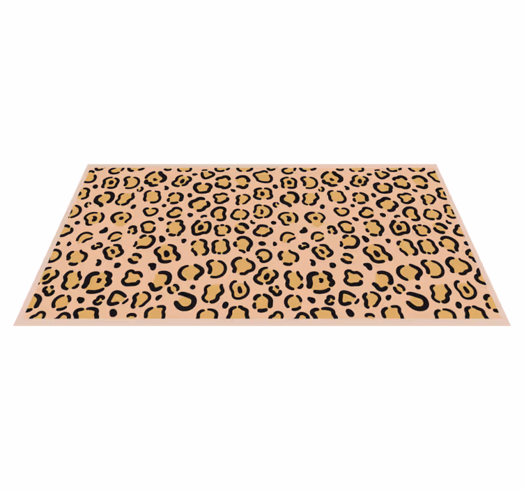 Tapis vinyle animal jeu de motifs léopard - TenStickers