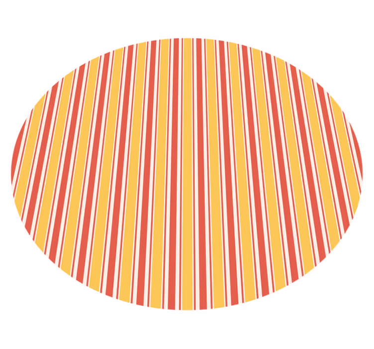 Tapis vinyle rayures jaune et violet - TenStickers