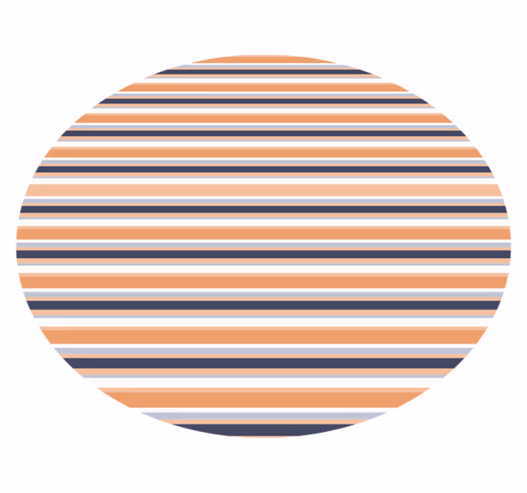 Tapis vinyle rayures motif circulaire rayé - TenStickers