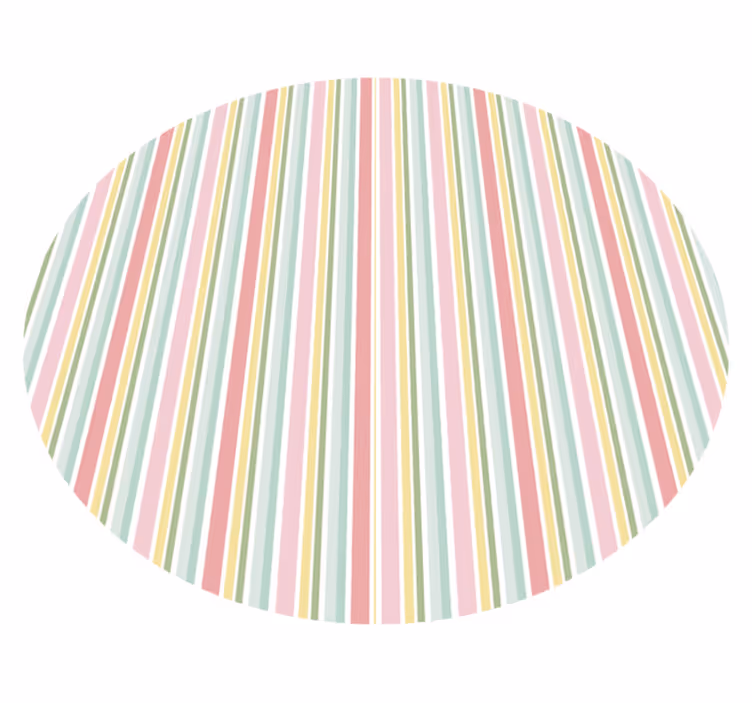 Tapis vinyle rayures agencement vibrant - TenStickers