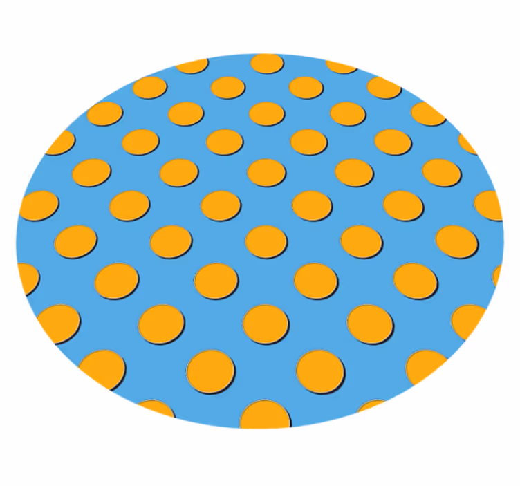 Tapis vinyle géométrique pois brillants - TenStickers