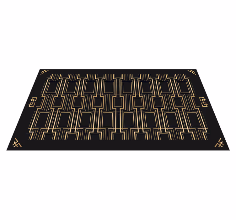 Tapis vinyle moderne motifs géométriques élégants - TenStickers