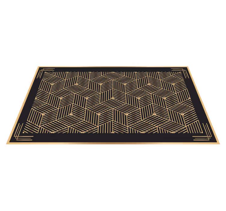 Tapis vinyle géométrique à motifs élégants - TenStickers