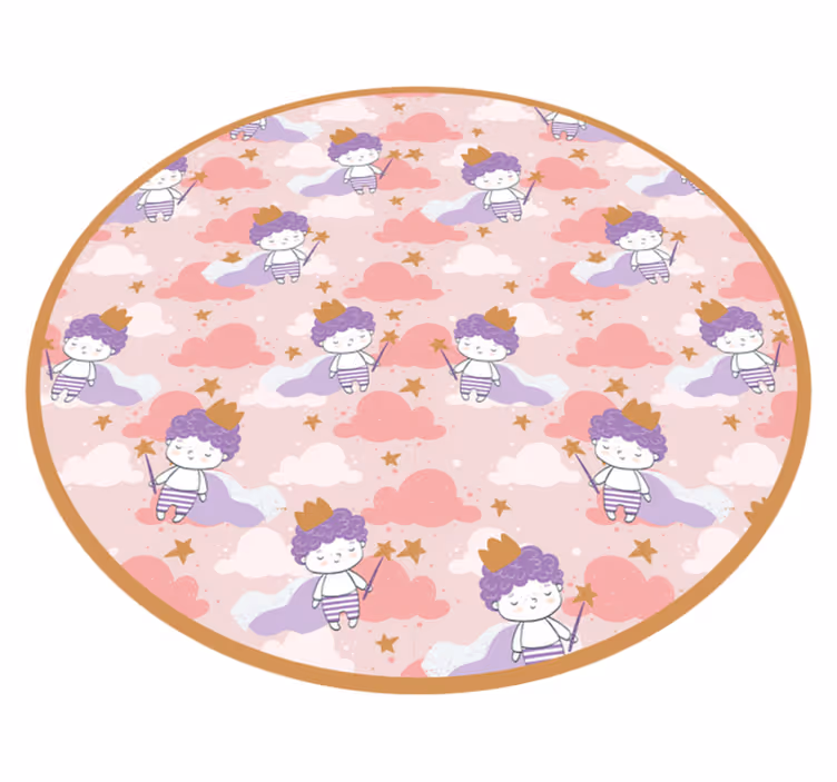 Tapis vinyle pour enfants royaume des nuages magiques - TenStickers