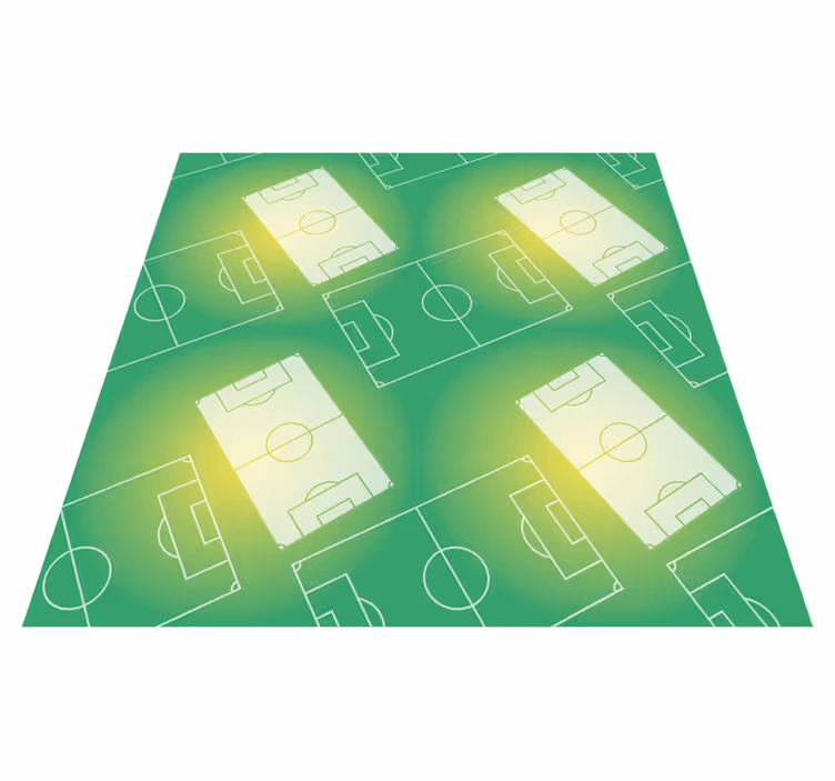Tapis vinyle jeux modèle de terrain de football - TenStickers