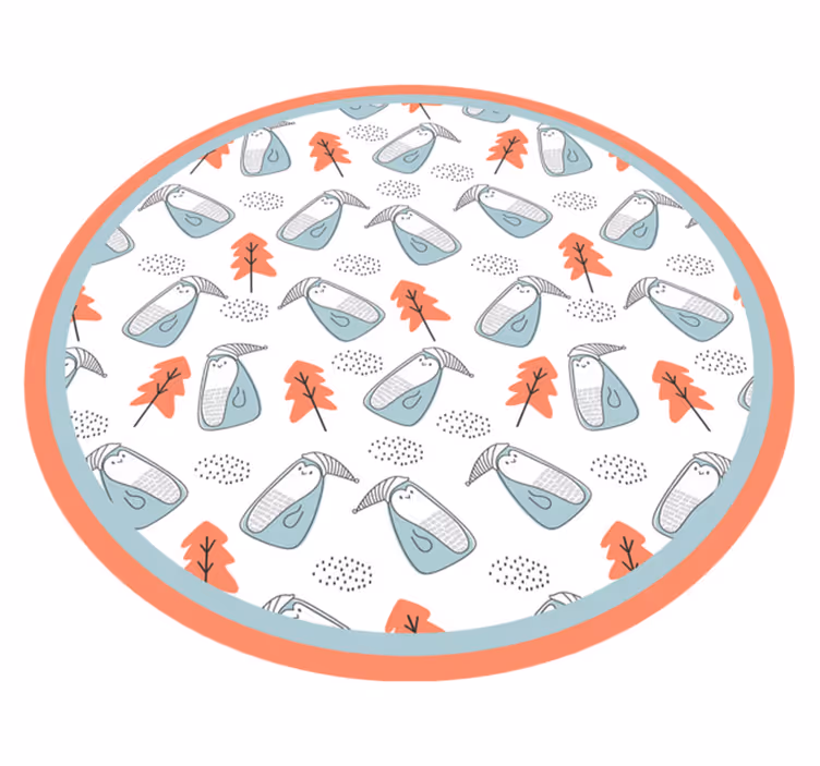 Tapis vinyle chambre bébé motif animal mignon - TenStickers