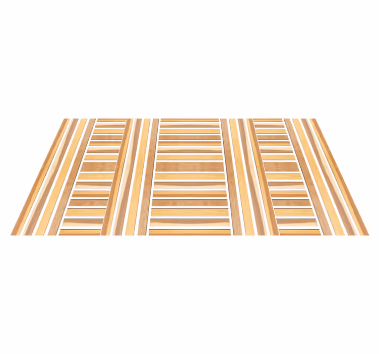Tapis vinyle rayures en bois élégant - TenStickers