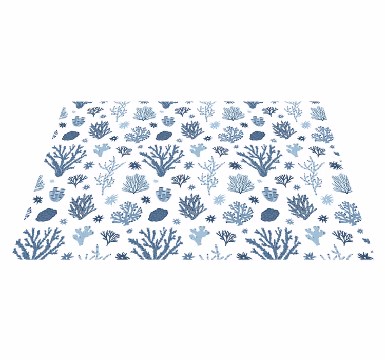 Tapis vinyle nature motif de récif corallien - TenStickers