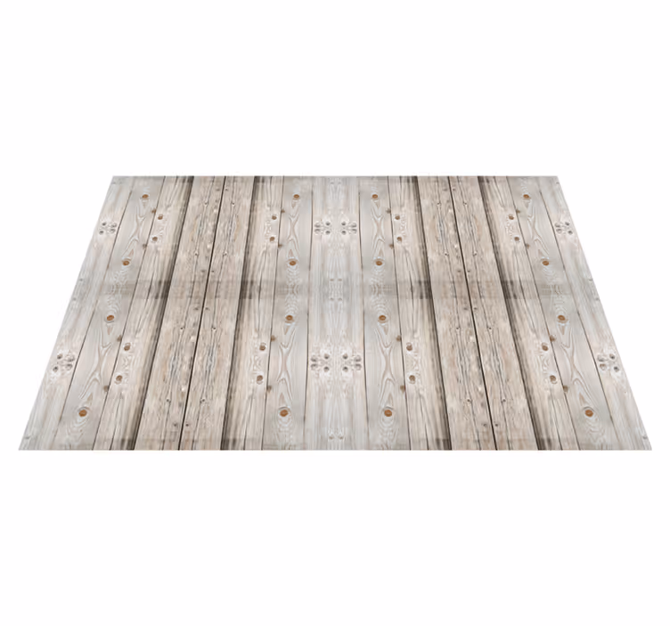 Tapis vinyle imitation parquet planches en bois vieilli - TenStickers