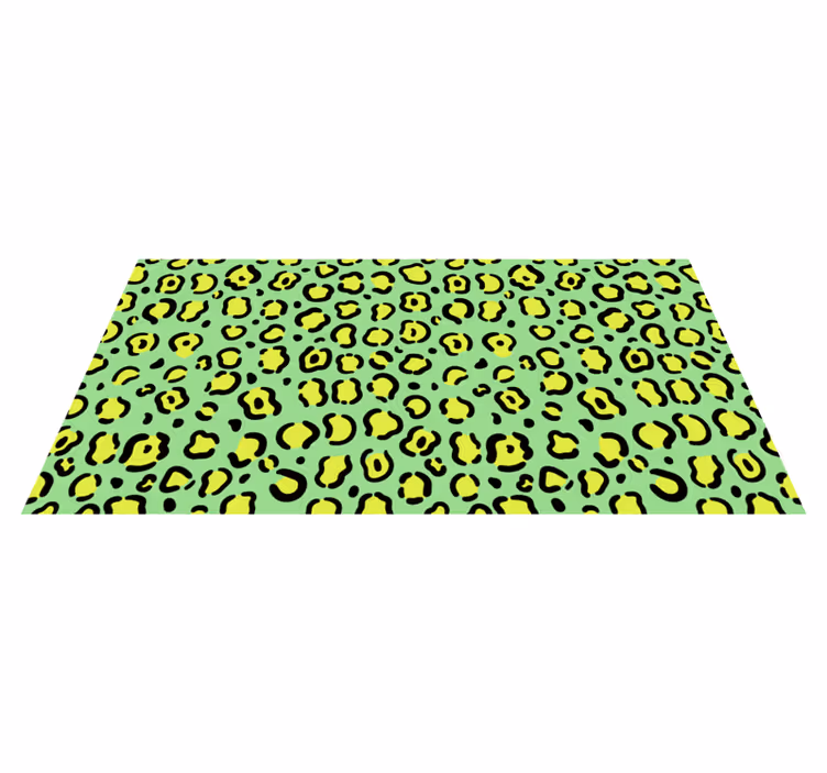 Tapis vinyle animal motif léopard vivant - TenStickers