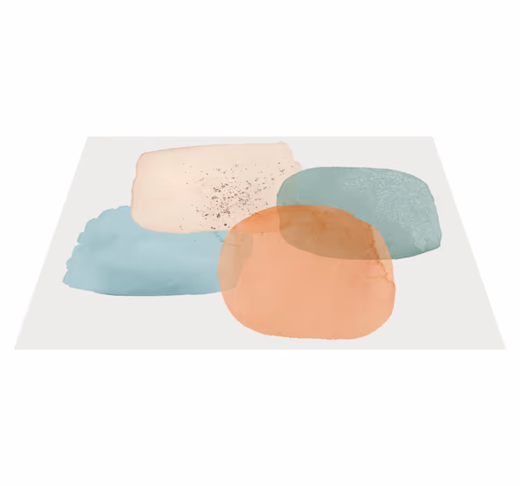 Tapis vinyle moderne superpositions d'aquarelle - TenStickers