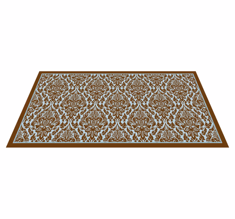Tapis vinyle vintage composition florale élégante - TenStickers