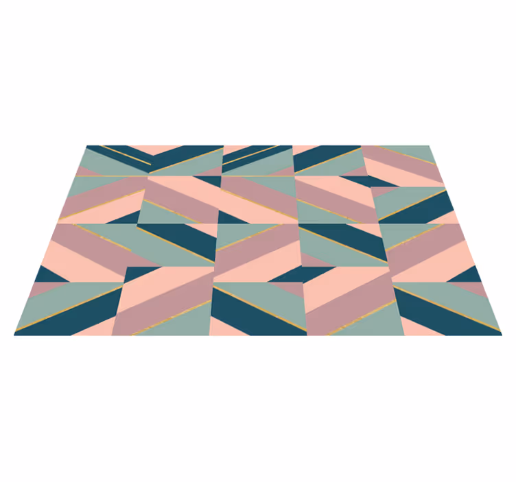 Tapis vinyle moderne motif pastel géométrique - TenStickers