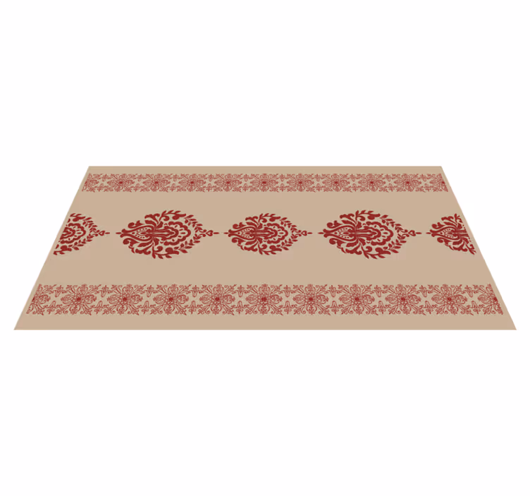 Tapis vinyle moderne motif floral décoratif - TenStickers