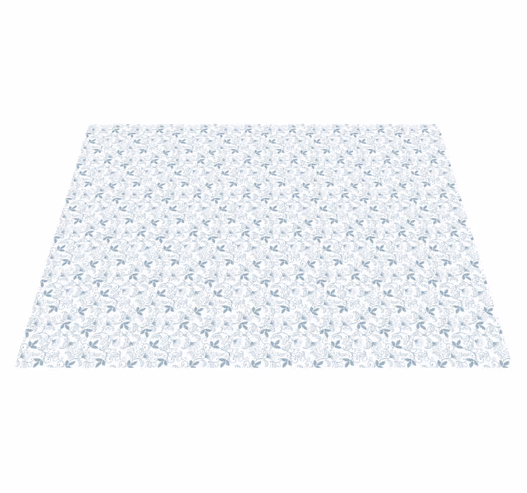 Tapis vinyle fleurs et plantes motif floral élégant - TenStickers