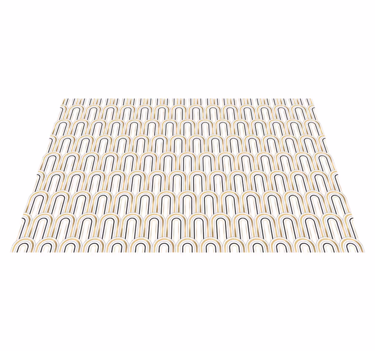 Tapis vinyle géométrique conception de modèle d'arc - TenStickers