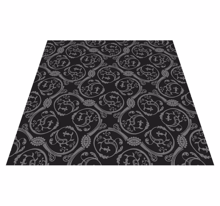 Tapis vinyle mandala motif de mandala orné - TenStickers
