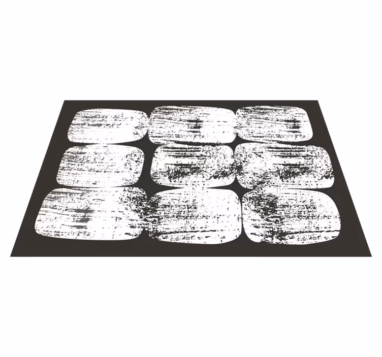 Tapis vinyle rectangulaire blocs monochromes - TenStickers
