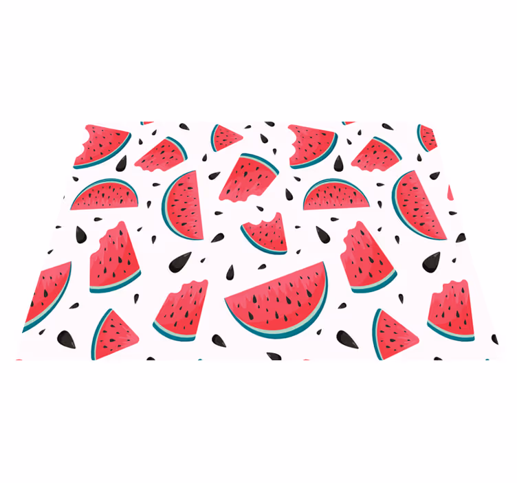 Tapis vinyle enfant tranche de pastèques - TenStickers