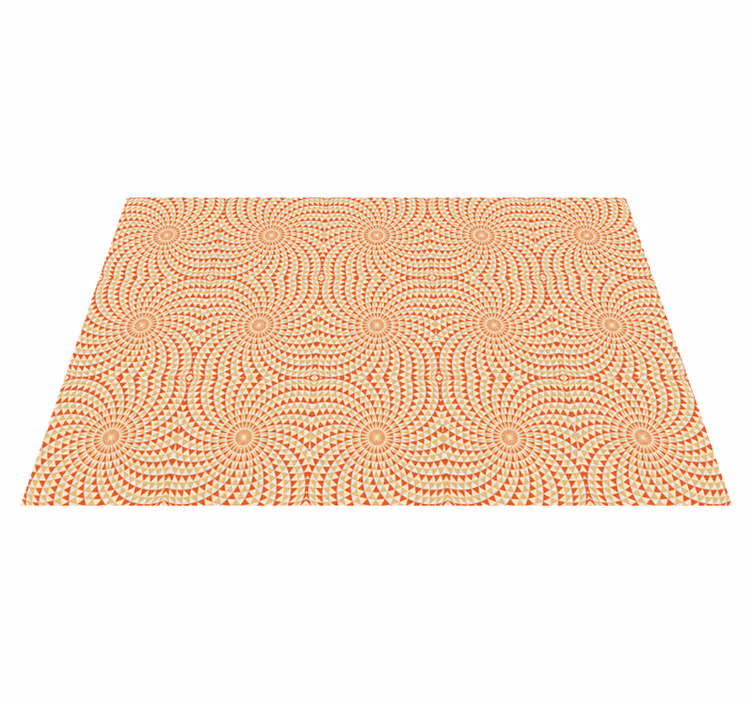 Tapis vinyle mandala détail du motif de mandala - TenStickers