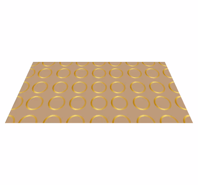 Tapis vinyle rayures motif circulaire géométrique - TenStickers