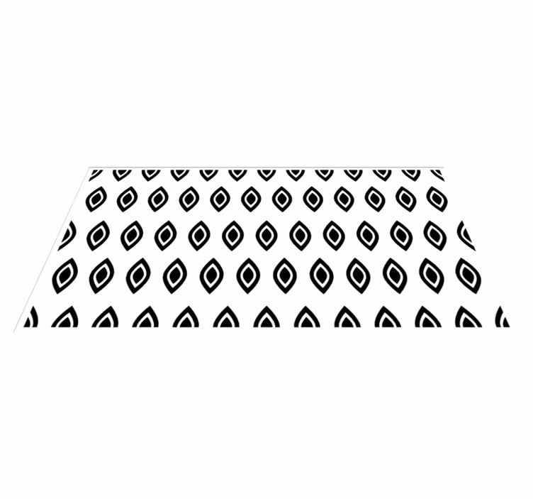 Tapis vinyle moderne motif d'oeil géométrique - TenStickers