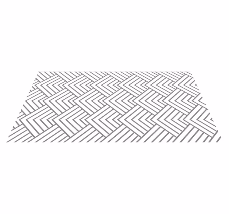 Tapis vinyle géométrique style labyrinthe - TenStickers