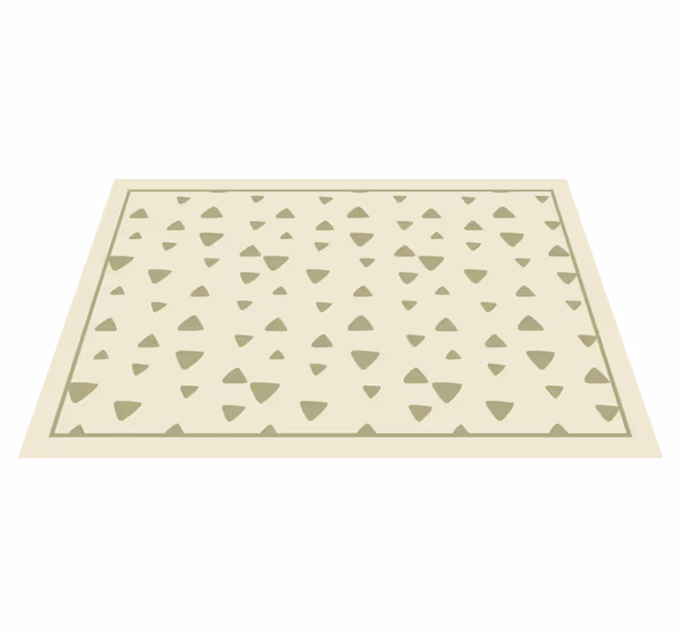 Tapis vinyle géométrique motif triangulaire - TenStickers
