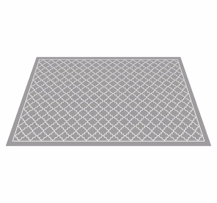 Tapis vinyle minimaliste treillis marocain - TenStickers