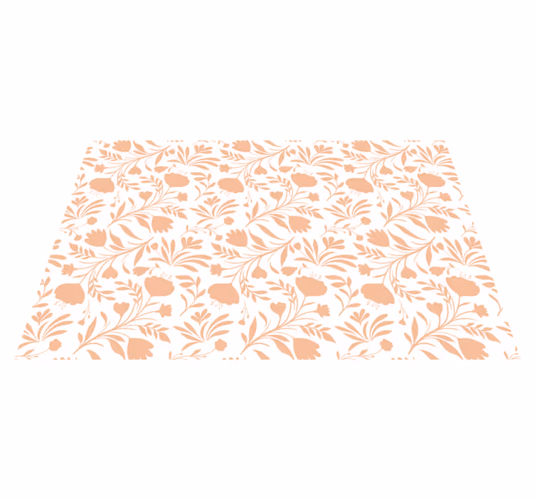Tapis vinyle fleurs et plantes à motifs floraux - TenStickers
