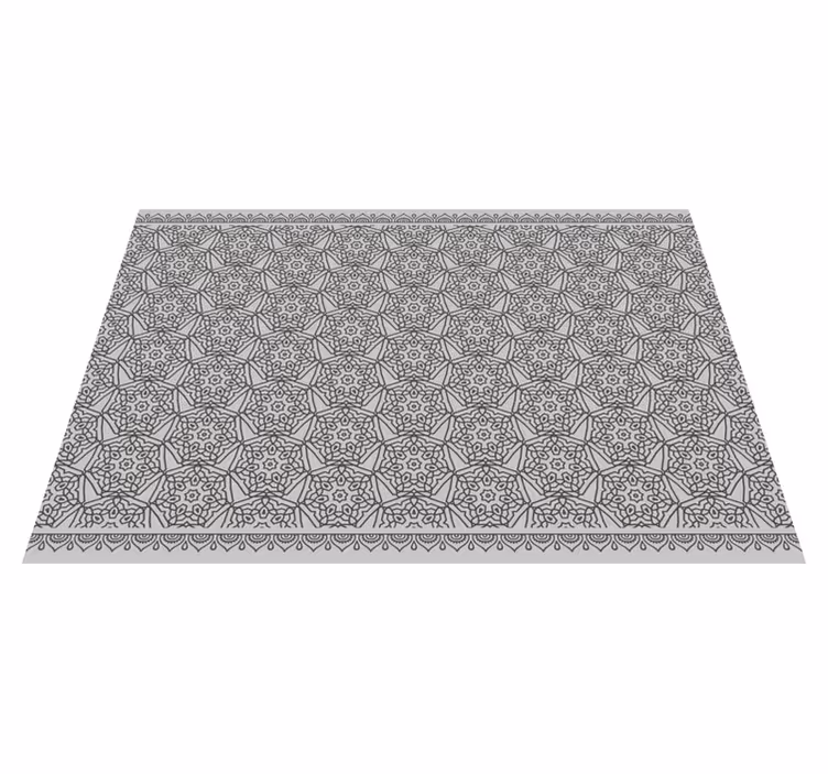 Tapis vinyle mandala symétriques moderne - TenStickers