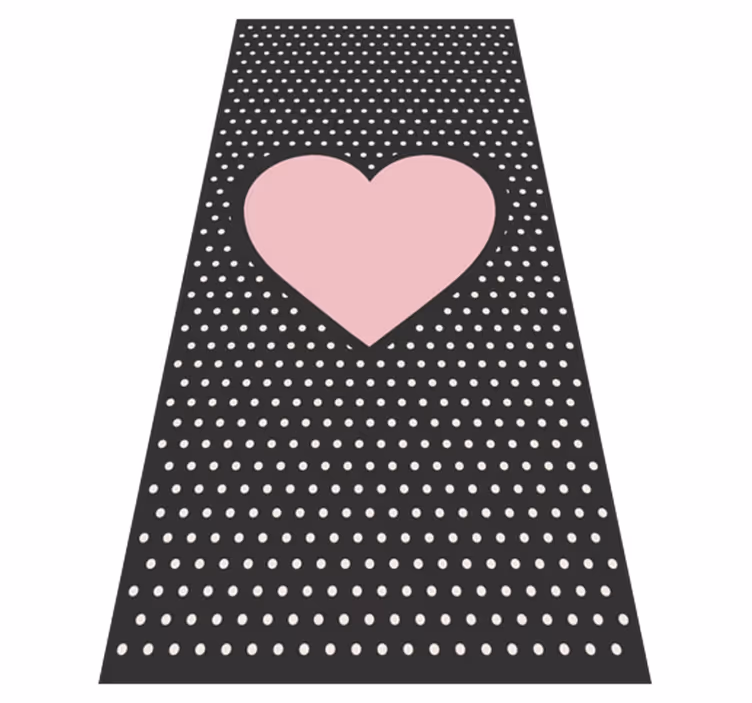 Tapis vinyle autres tapis accent de coeur à pois - TenStickers