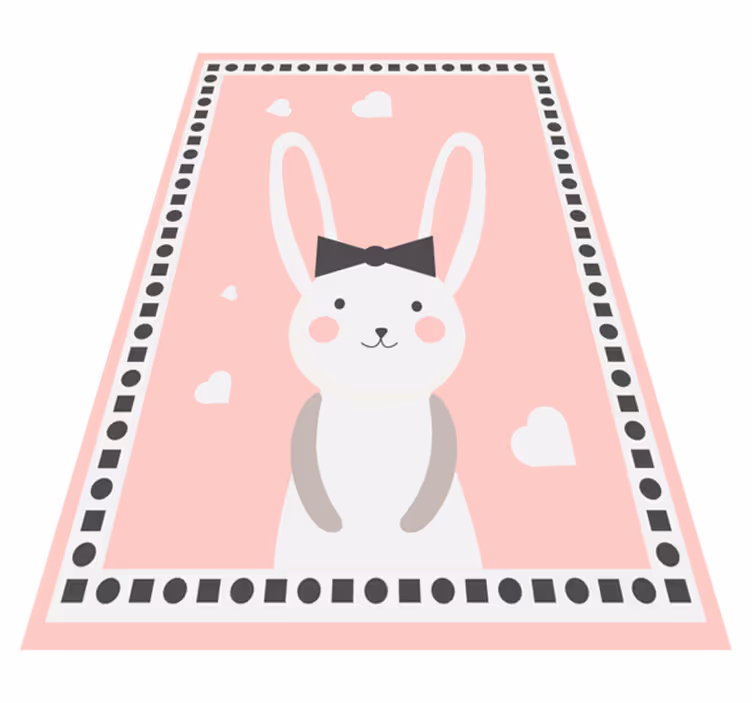 Tapis vinyle chambre bébé avec lapin - TenStickers