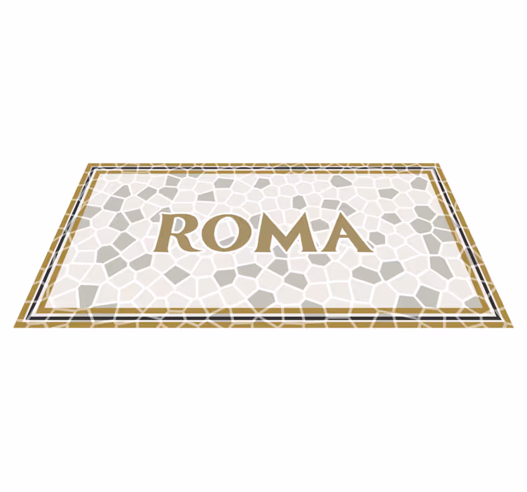 Tapis vinyle personnalisé rome personnalisé - TenStickers