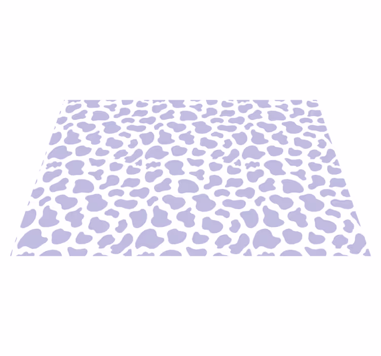 Tapis vinyle animal taches de léopard lavande - TenStickers