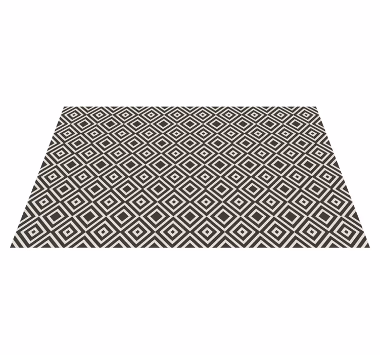 Tapis vinyle géométrique motif à motifs de diamants - TenStickers