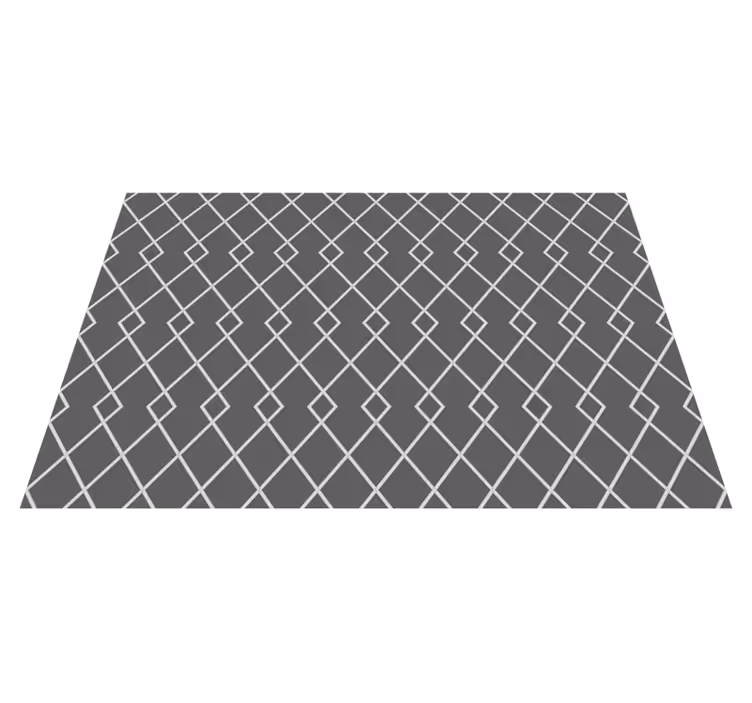 Tapis vinyle géométrique arrangement élégant de diamants - TenStickers