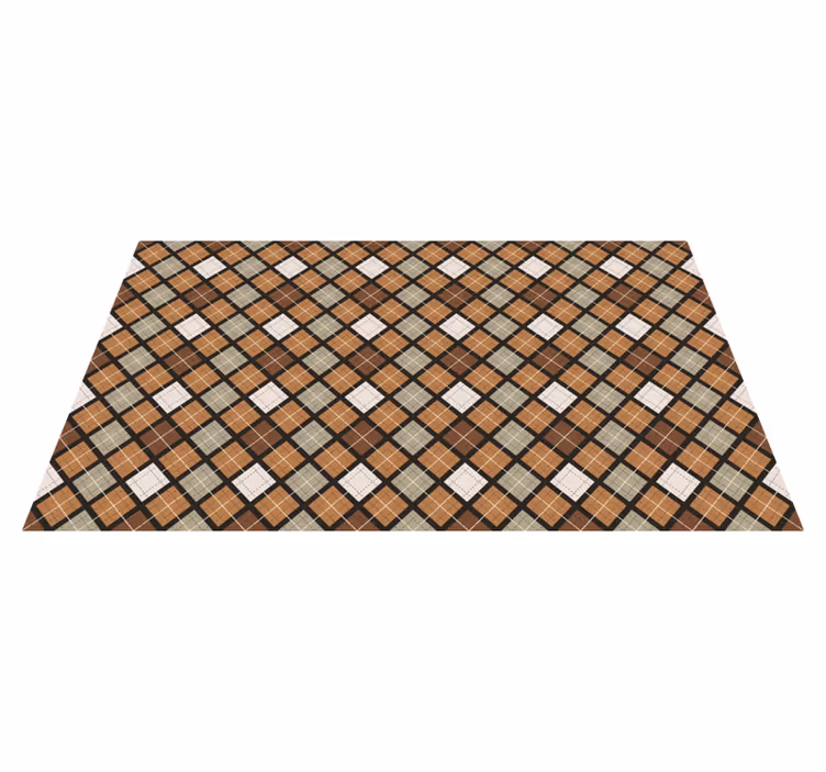 Tapis vinyle carreaux de ciment style de motif en mosaïque - TenStickers