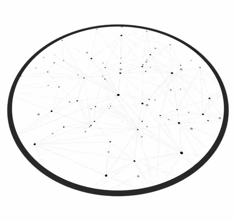 Tapis vinyle moderne modèle de réseau abstrait - TenStickers