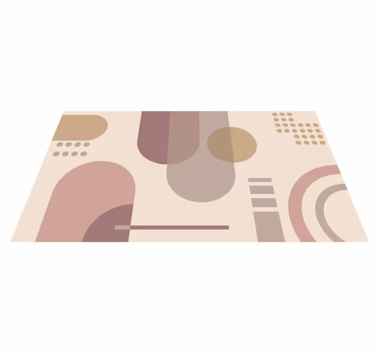 Tapis vinyle géométrique harmonie des formes géométriques - TenStickers