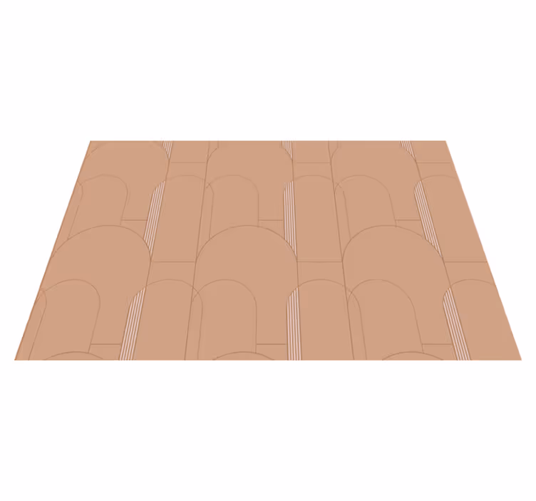 Tapis vinyle rayures surface de motif en arc - TenStickers