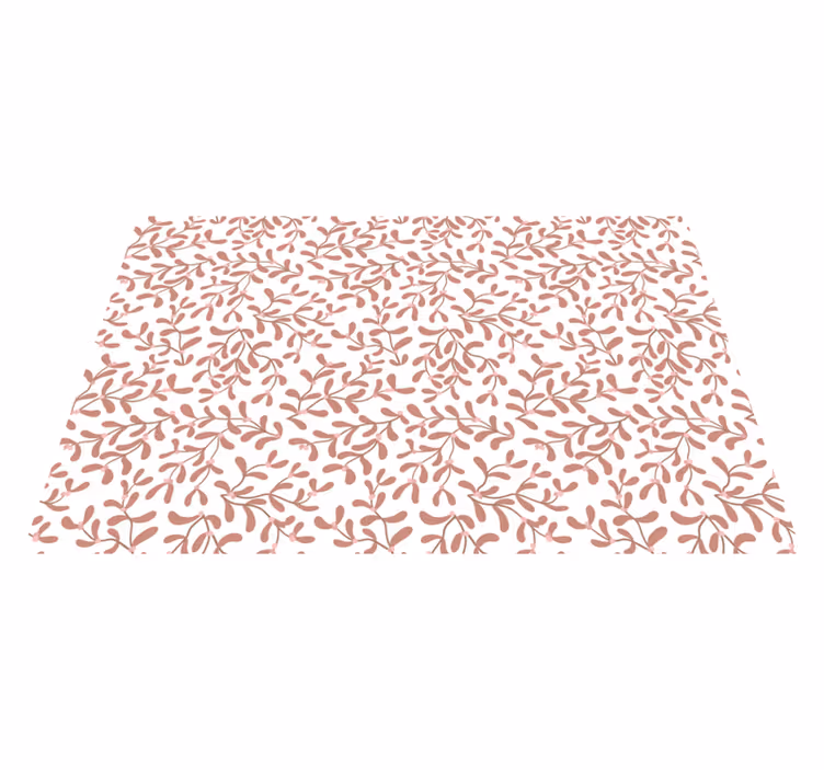 Tapis vinyle fleurs et plantes concept de feuille élégante - TenStickers