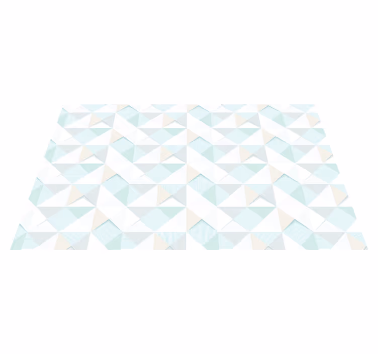Tapis vinyle motif géométrique pastel - TenStickers