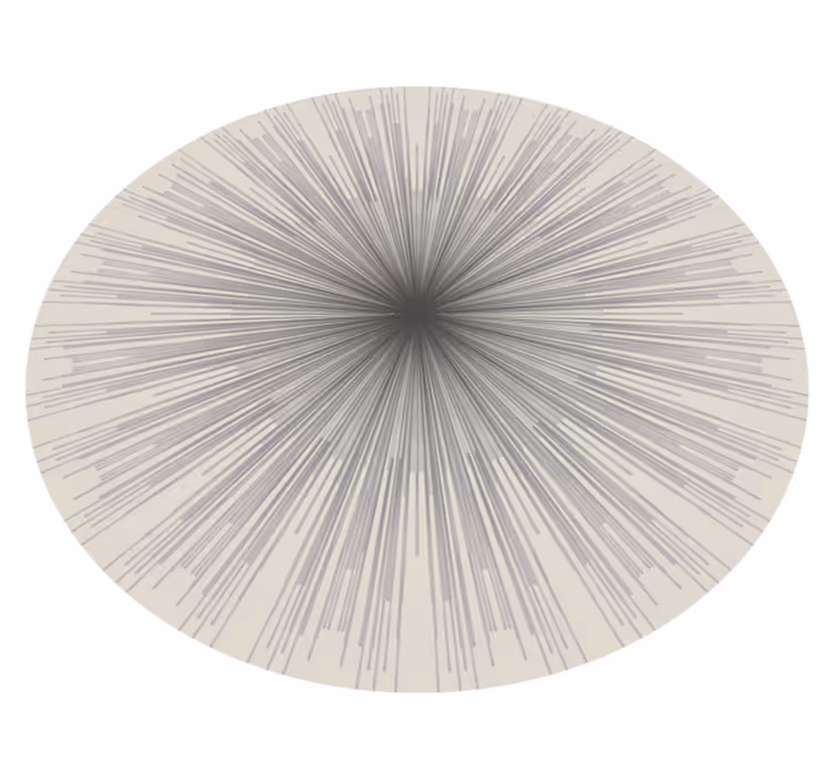 Tapis vinyle minimaliste rond lignes minimalistes - TenStickers