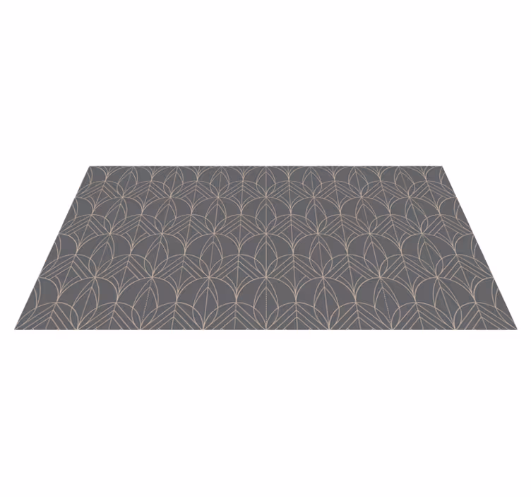 Tapis vinyle géométrique motif formes symétriques - TenStickers